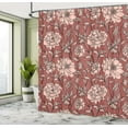 thumbnail image 4 of Ambesonne Aster Shower Curtain, Earth Tones Flower Petals Art, 69"Wx70"L, Pale Rust, 4 of 4