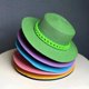 thumbnail image 2 of Sombrero de paja de ala ancha para mujer, sombrero de paja verde, amarillo, Morado, versión coreana, moda, red, cadena roja, playa, sol, marea, 2 of 3