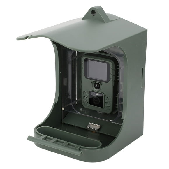 Caméra Mangeoire à Oiseaux Intelligente, Alimentée par Batterie IP65 Étanche ABS Acrylique 1080P Caméra Mangeoire à Oiseaux pour Extérieur