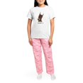 thumbnail image 4 of CafePress - Red Rust Doberman Pinscher Women's Light Pajamas - Women's Short Sleeve Print T-Shirt and Pants Light Cotton Pajama Set, 4 of 7