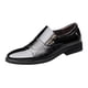 thumbnail image 4 of Zapatos formales para hombre, zapatos elegantes, cómodos, informales, sin cordones, mocasines Oxford para el trabajo negro 46, 4 of 9