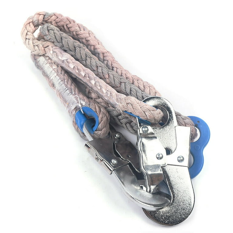 Professional Tree Climbing Spike Set 2 Gear Pole Climbing Spurs Safety Belt  Rope Lanyard with Carabiner 