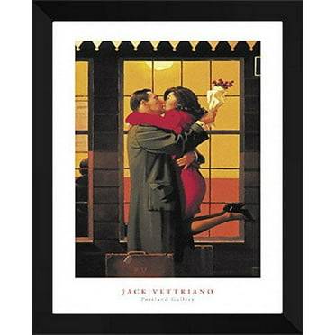 Jack Vettriano Framed Art Print 24x32 "Back Where You Belong"