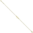 thumbnail image 2 of 14k Yellow Gold Anklet 10 inch mm Polished Heart with 10in Plus .75in ext., 2 of 7