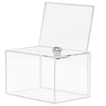 thumbnail image 2 of Acrylic Donation Box - Box for Voting, Charity, Polls, Surveys, Sweepstakes, Contests, Advice, Tips, Reviews,1 x Donation Box,Transparent, 2 of 6