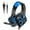 Blue, variant on OAVQHLG3B Around-Ear Bass Gaming Headset Surround Sound Headphones With Noise Cancelling Microphone RGB Lights