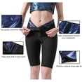 thumbnail image 3 of Lilvigor Sauna Sweat Pants for Women High Waist Slimming Shorts Compression Thermo Workout Exercise Body Shaper Thighs, 3 of 7