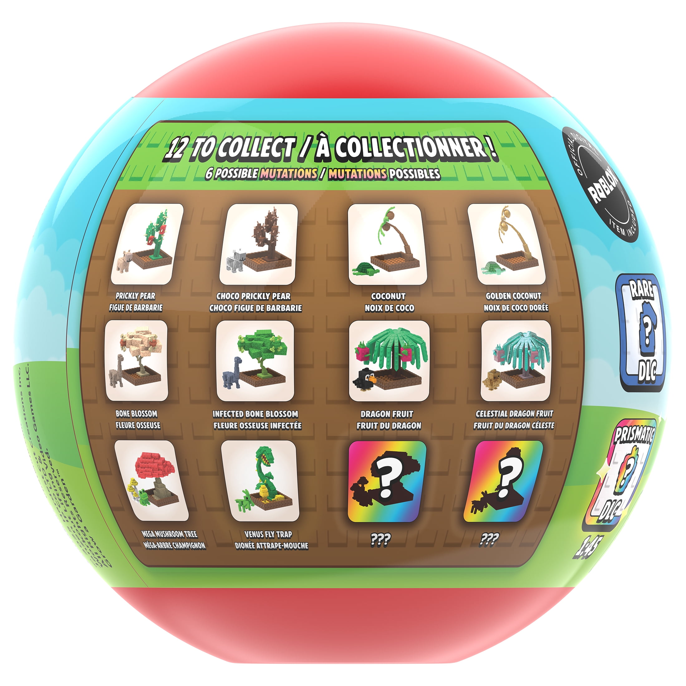 Grow A Garden  Rare Crops Bundle  Series 1  Mini Surprise Sphere Bundle -Includes DLC Code Redeemable on Roblox  Officially Licensed Construction Set by PhatMojo