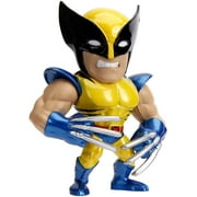 Jada Toys Metalfigs X-Men Wolverine 4" Die-Cast Collectible Figure, 100% Diecast Metal, Metallic Yellow