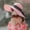 Pink, variant on Pavied Sun Hats Beach Hats Women Big Brim Straw Hat Sun Floppy Wide Brim Hats New Bowknot Folding Beach Cap Summer Hats Hats for Women Pink One Size