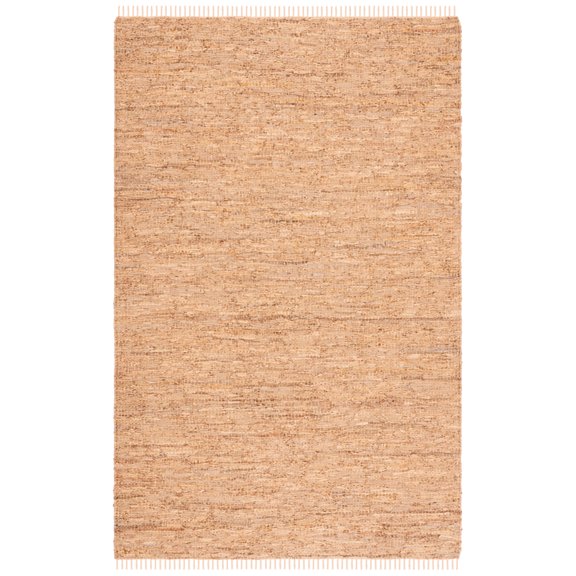 SAFAVIEH Vintage Leather Christal Solid Area Rug, Light Gold, 5' x 8'