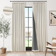 thumbnail image 1 of Cortinas Joywell Pinch plisadas, 100% lino opaco, 240 cm, 1 of 9