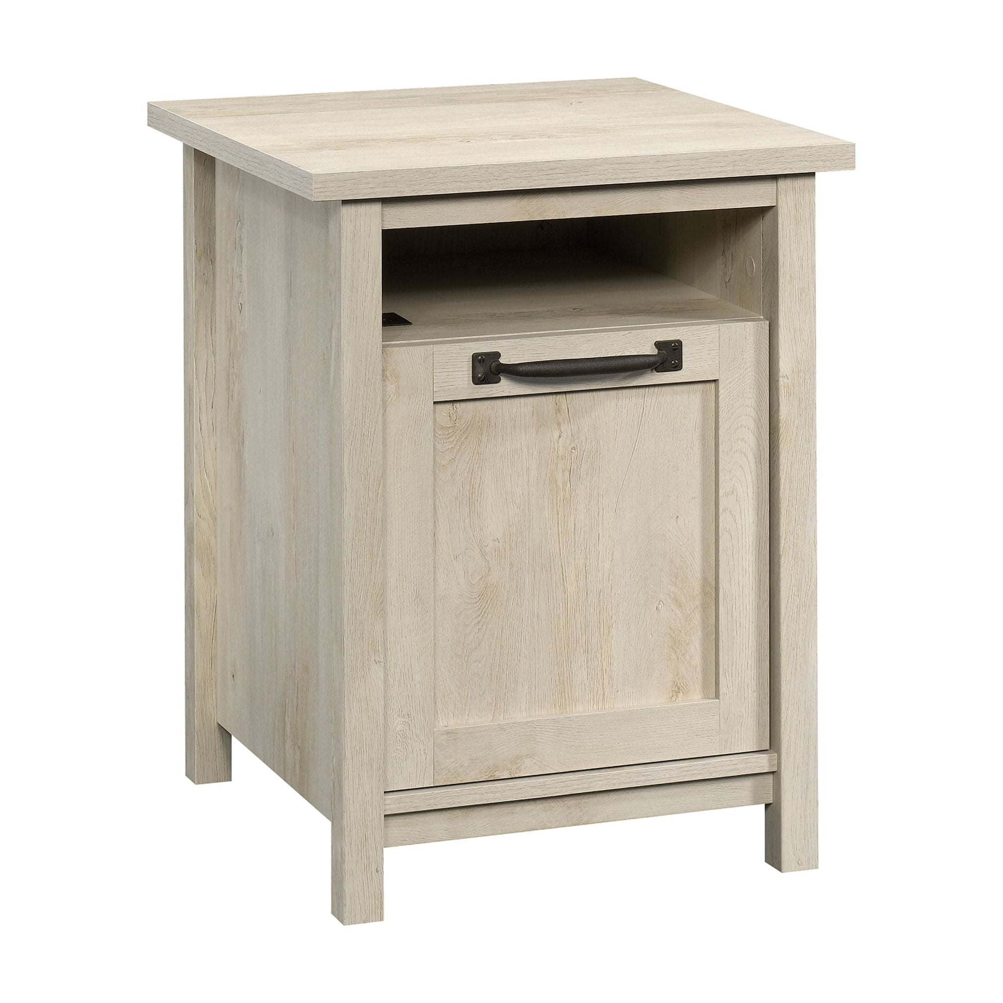 (2 pack) Better Homes & Gardens Modern Farmhouse USB Nightstand, Rustic White Finish