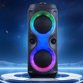 thumbnail image 2 of Altavoz Bluetooth inalámbrico para cine en casa, columna de sonido para exteriores, altavoz subwoofer portátil con RGB, FM/AUX, 2 of 6