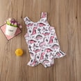 thumbnail image 6 of Baby Girls Cartoon Dinosaur Swimwear, Kids Summer Ruffle Sleeveless One Piece Beachwear 1-5 Years, 6 of 8