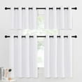 thumbnail image 7 of NICETOWN Blackout Curtains for Bedroom, Small Window Valances Tiers Curtain Set Light Block Privacy Grommet Drapes for Kitchen Kids Nursery Bathroom, 52"x30", Pure White, 1 Pair, 7 of 7