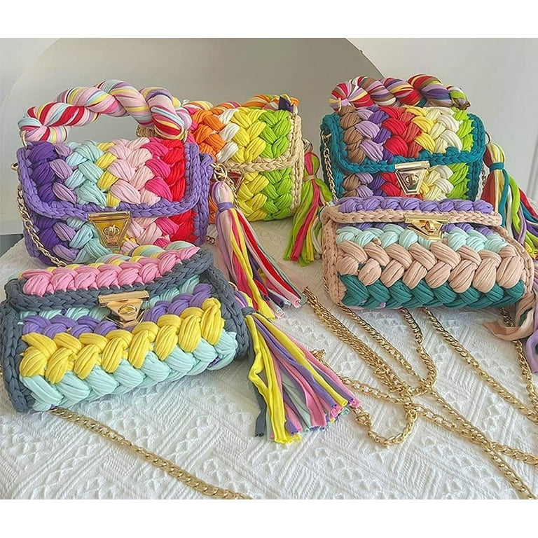 Kukuzhu Chunky Yarn Knit Crossbody Bags for Women Top-handle Kukuzhu Chunky Yarn Knit Crossbody Bags for Women Top-handle