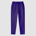 thumbnail image 2 of zaveiop Womens Straight Leg Clearance Sale Sweatpants,Winter Fleece Lined Warm Lightweight Sweatpants Casual Elastic High Waist Trousers (Purple, S), 2 of 4