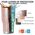 thumbnail image 7 of 30oz Pink Christmas Tree Pattern Tumblers Stainless Steel Tumbler with Lid and Straw,Vacuum Insulated Double Wall Travel Tumbler Cups Mug with Cleaning Brush for Coffee,Tea, 7 of 7