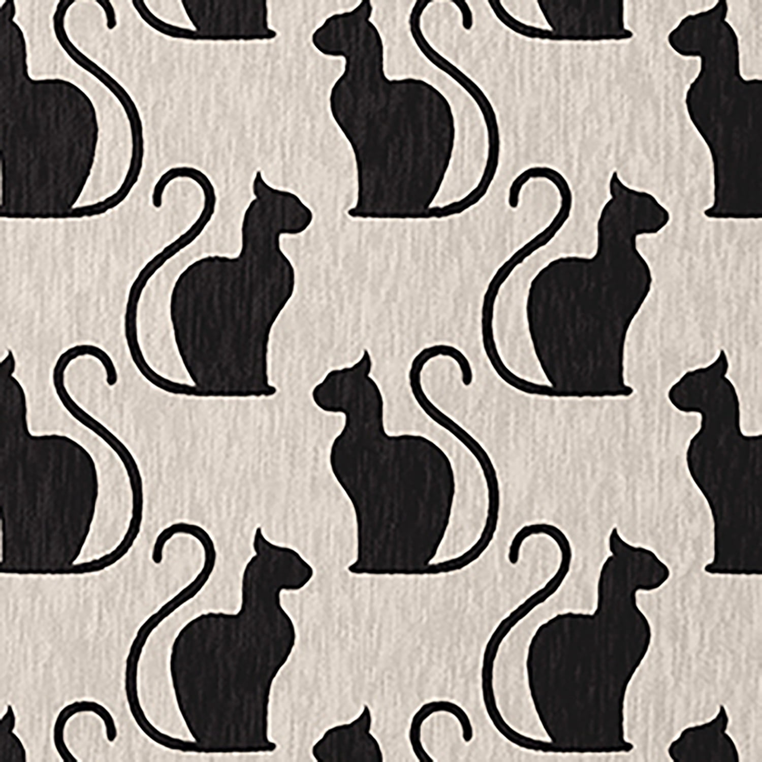 Simply Daisy Spooky Cats Cream Halloween Chenille Area Rug, 2' x 3'