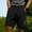 Black, variant on Mens Athletic Shorts, Drawstring Waist Quick Dry Fabric, Zipper Pockets and Stitch Detail for Daily Gym Fitness Workouts Brown L