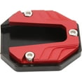 thumbnail image 1 of ZOUSSIQI Motorcycle Kickstand Plate, Universal Motorcycle Aluminium Alloy Side Stand Extension Plate High Strength Kickstand Pad Plate Support Accessory (Red) CA919-42402, 1 of 9