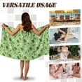 thumbnail image 5 of Yuyamidu Cucumber Bath Towel Wrap for Women Pepper Towel Wrap with Pocket Lightweight Bath Towels Green Bath Sheets Spa Wrap for Ladies Swimming Pool Towe Size L, 5 of 7