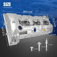 thumbnail image 7 of Full Aluminum Engine Valve Cover Upgraded Kit Compatible with 125i, 128i, 130i, 323i, 325i, 328i, 525i, 528i, 530i, X1, X3, X5, Z4 - E82 E90 E92 E60 E84 E83 E70 E89 (Silver), 7 of 7