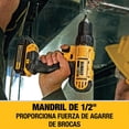 thumbnail image 2 of Taladro y destornillador de impacto inalámbricos DEWALT 20V MAX DeWalt DCK240C2, 2 of 2