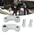 thumbnail image 4 of Rearview Mirror Extend Adapter, CNC Aluminium Stylish Wing Mirror Extension Holder  For Motorcycle Silver, 4 of 8