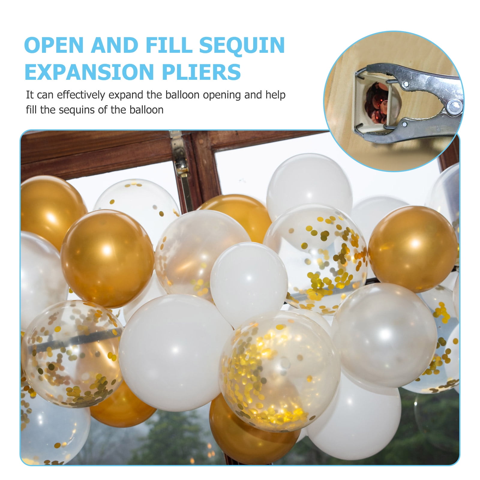 Bestonzon Balloon Expander Tool Stuffing Opener Pliers Stretcher Too  Opening Neck Ball Filler Flaring
