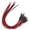 Red, variant on Suodoka 50Pcs 12V Pre Wired LED Light Emitting Diodes 3mm / 0.1in Round Head Flashing Model Red Light with 20cm / 7.9in Wires for Indicator Signal Lights Electronic DIY Science Projects Kit