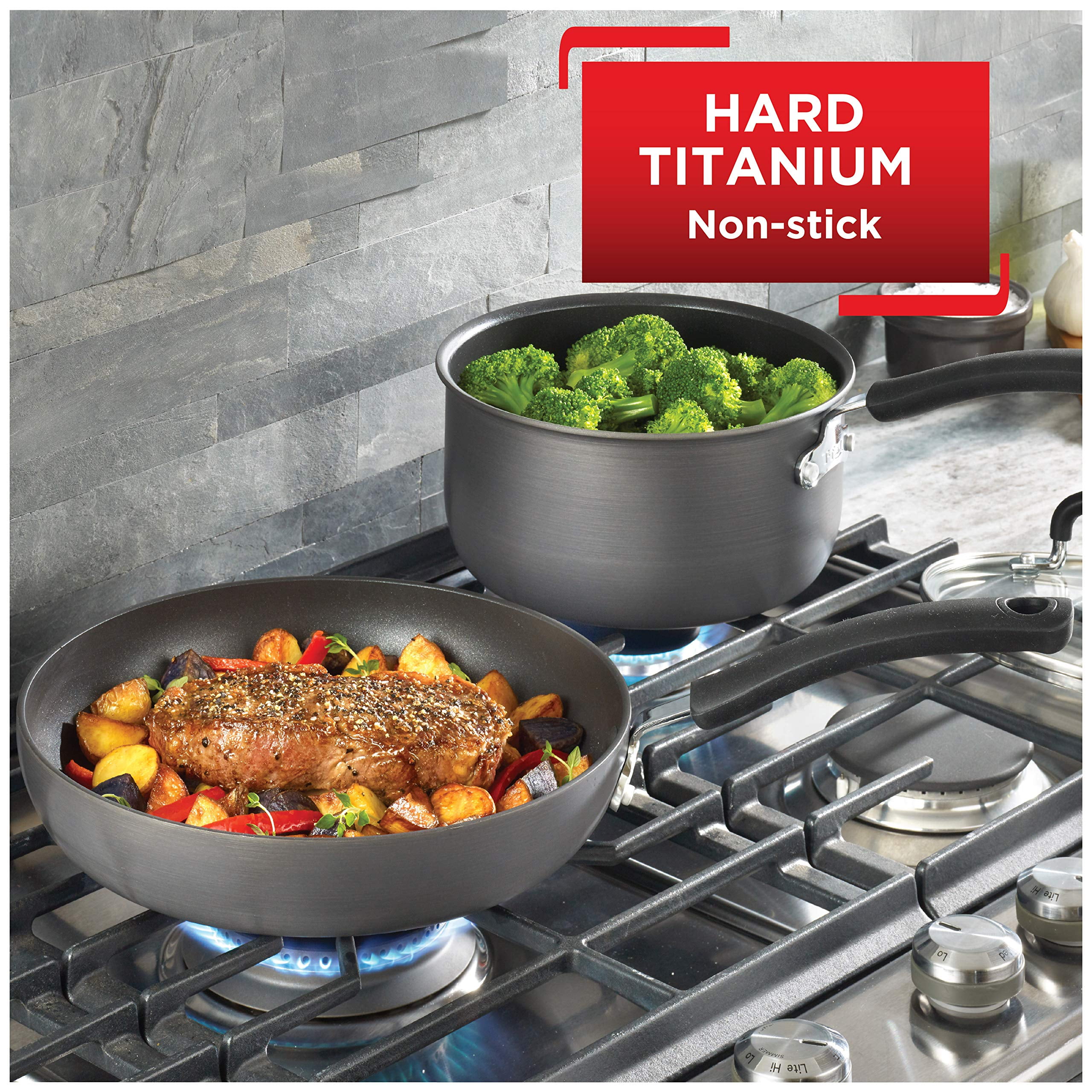 T-Fal Ultimate Hard Anodized Thermo-Spot 12-In. Covered Saute Pan - 1
