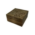 thumbnail image 2 of Hand Carved Tree of Love Hinged Square Table Box, 2 of 3