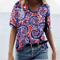 thumbnail image 2 of Blusa de manga corta con cuello en V para mujer, informal, sexy, a la moda, de verano Pompotops hkajfhjk470171, 2 of 5