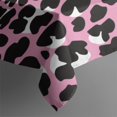 thumbnail image 6 of Pink and Black Of Leopard Print Rectangle Tablecloth 60"x102",Waterproof Polyester Rectangle Table Cloth, Wipeable Spillproof Polyester Tablecloth for Dining, Camping, Indoor and Outdoor, 6 of 6
