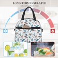 thumbnail image 4 of Honeii Undersea Animals Print Lunch Box,Insulated Lunch Bag,Lunch Tote Bags,Leakproof Cooler Lunch Case for Travel Work Picnic, 4 of 7