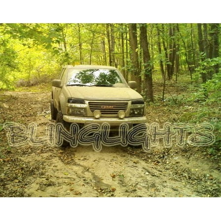 For The GMC Canyon Chrome Off Road Lamps Bumper Bar Driving Lights Auxiliary Lights