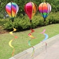 thumbnail image 6 of Hot Air Balloon Wind Spinner Rainbow Pinwheel Windsocks Spiral Windmill for Outdoor Garden Yard Lawn Decoration Gift, 6 of 20