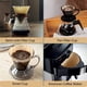 thumbnail image 4 of Filtros de café de cono V60, juego de 100, filtros de café de papel desechables, filtros de papel natural para verter sobre gotero de café y cafetera, marrón natural, 4 of 5