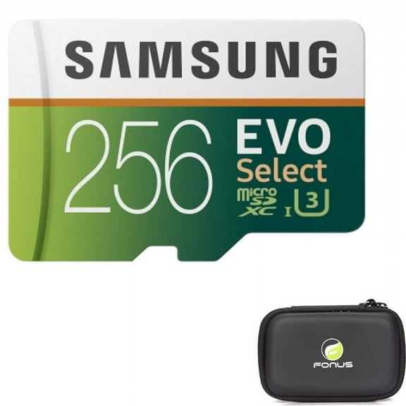 Samsung Evo 256GB Memory Card w Hard Cover Carry Case for Samsung Galaxy A16 5G - High Speed MicroSD Class 10 MicroSDXC,  for Galaxy A16 5G