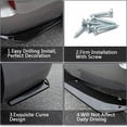 thumbnail image 5 of 1 Pair Car Universal Rear Bumper Lip Wrap Angle Splitters Wings Aprons Anti-Scratch Diffuser Winglet Protector Rear Spat, Gloss Black, 5 of 10