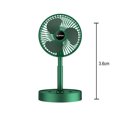 thumbnail image 2 of Portable Oscillating Standing Fan with Remote Controller, Foldable Desk Fan, Rechargeable Quiet USB Mini Folded Floor Fan, Pedestal Fans for Personal Bedroom Office Fishing Camping Travel, 2 of 5