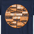 thumbnail image 3 of Instant Message - Basketballl Phrases Short Sleeve Graphic T-Shirt, 3 of 6