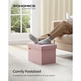 thumbnail image 2 of Otomana de almacenamiento SONGMICS MAZIE Collection Jelly Pink, 2 of 7