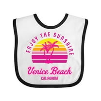 Inktastic Summer Enjoy the Sunshine Venice Beach California in Pink Boys or Girls Baby Bib