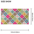 thumbnail image 3 of Rectangle Table Cloth, Waterproof Heavy Duty Vinyl Tablecloths, Wipeable Washable Table Cover Floral Rustic Seasonal Table Cover for Party Picnic Dinner Decor (Boho, 60" X 102"), 3 of 7