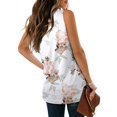 thumbnail image 4 of Womens Tank Tops V Neck Lace Side Split Summer Sleeveless Tops, 4 of 5
