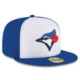 thumbnail image 3 of Men's New Era White/Royal Toronto Blue Jays 2017 Authentic Collection On-Field 59FIFTY Fitted Hat, 3 of 5