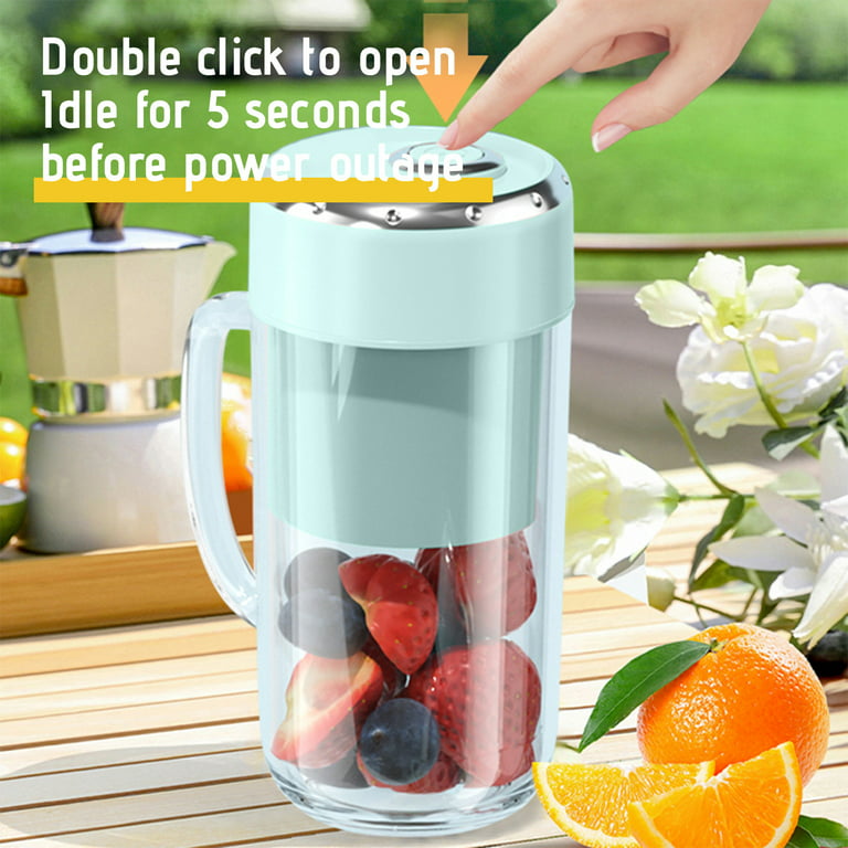 Kitchen Dining Portable Juicer Type-C Rechargeable Travel Juicer Cup  Electric Mini Personal Size Blenders For Smoothie And Shakes Fruit Juice  Mixer